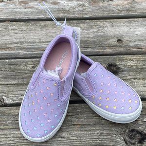 Old Navy Royal Purple Perforated Faux-Suede Slip-Ons For Toddler Girls